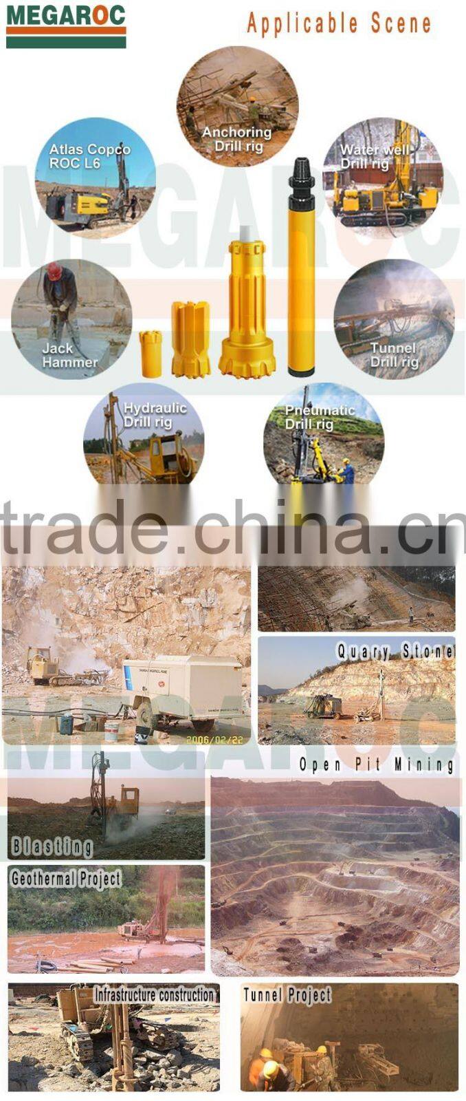 155mm spherical rock oil and gas drilling tools