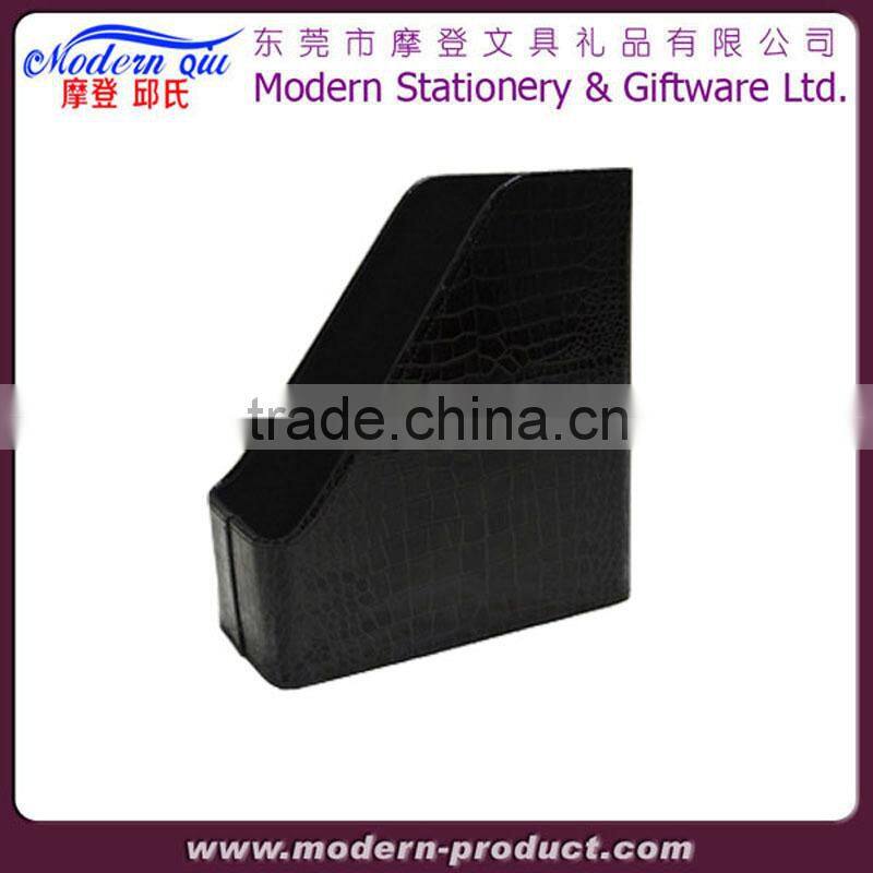 PVC Foldable Desktop Leather Felt Magazine Holder