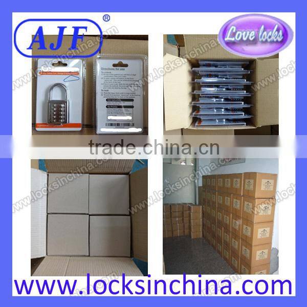 AJF 2015 Manufacturer Direct Wholesale security and safety gym locker combination padlock