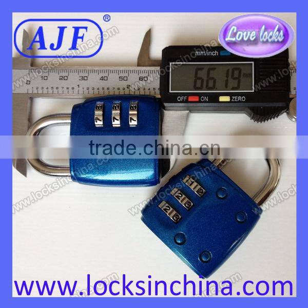 AJF High quanltiy Fashion fitness club blue digital padlock combination