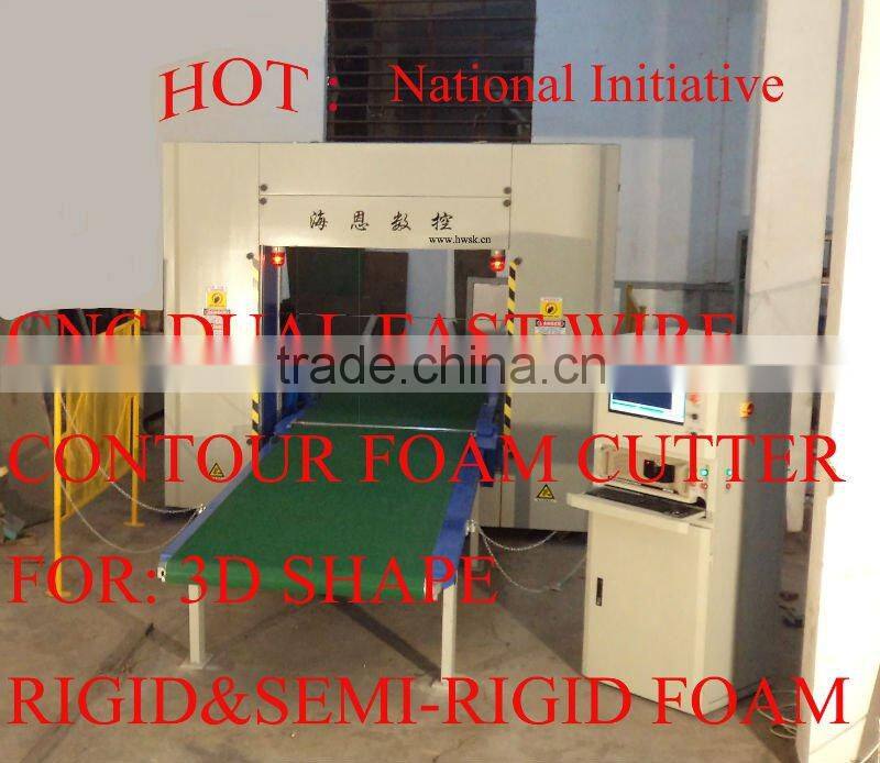 dual fastwire contour foam cutting machine