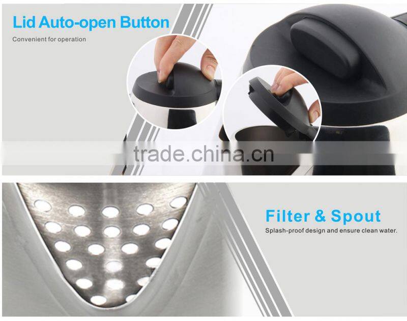 Colour electric kettle factory price powered water boiler