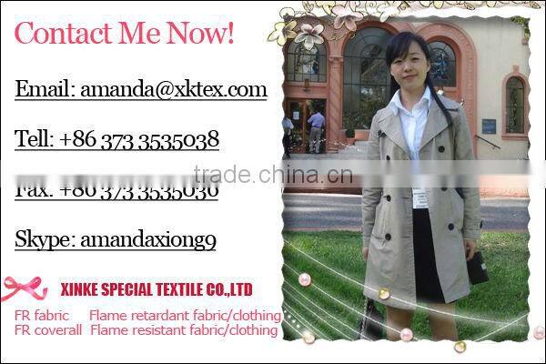 EN ISO11612 Hi vis permenent flame retardant FR AS Modacrylic fabric