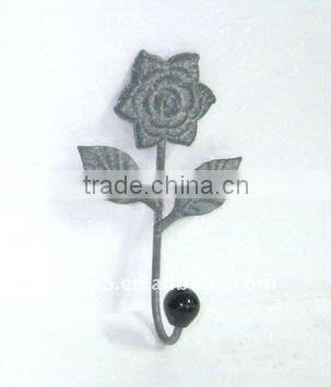 100830F Flower design wall deco coat hook