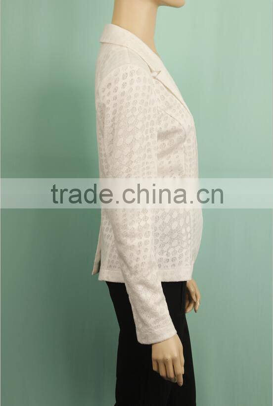 2016 S/A white color ladies formal coat designs latest design short formal coat WH150632378-1