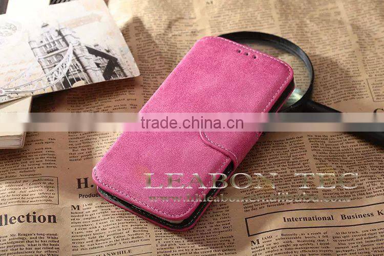 2015 hot selling retro style wallet leather case for samsung galaxy s6 edge china wholesale mobile phone case