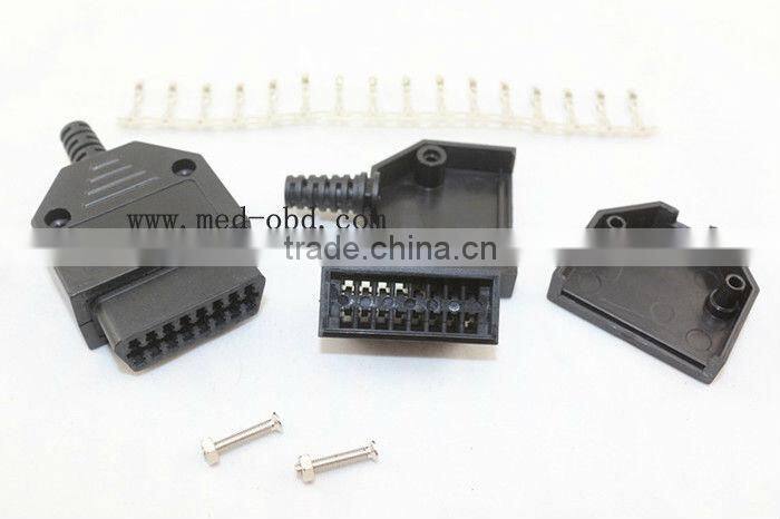 Assembled OBD2 Female Connector with Enclosure andAssembled OBD2 Female Connector