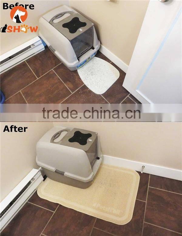 New arrival cat litter sand mat pvc easy to clean dry-beige catch all litter