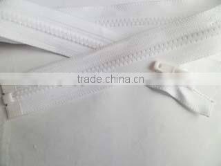 5# plastic resin zipper fastener open end zipper with plastic zipper slider electrostatic prevention zipper