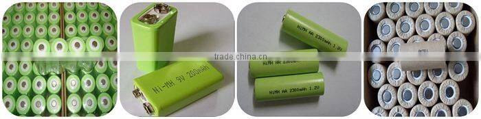 2.4V AA2200mAh NI-MH rechargeable battery pack