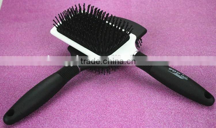plastic paddle hair brush with good quality