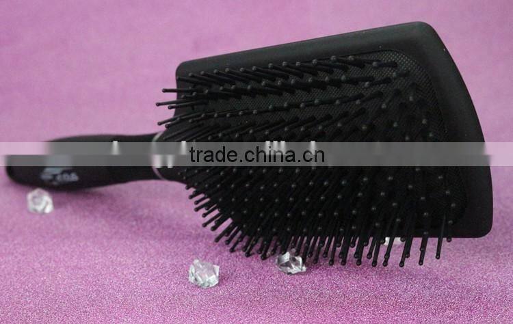 plastic paddle hair brush with good quality