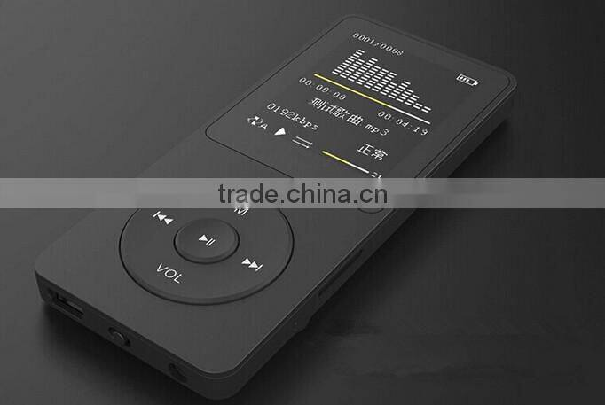 New Hot Ultrathin 8GB MP4 Player With 1.8 Inches Screen 200 hours Long Standby time Original RUIZU X02 With FM EBook Clock Data