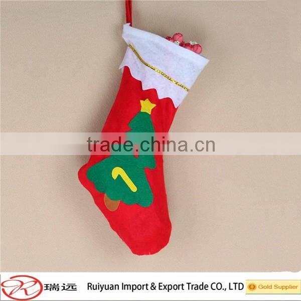2016 Alibaba China Factory hot sale high quality felt christmas socks