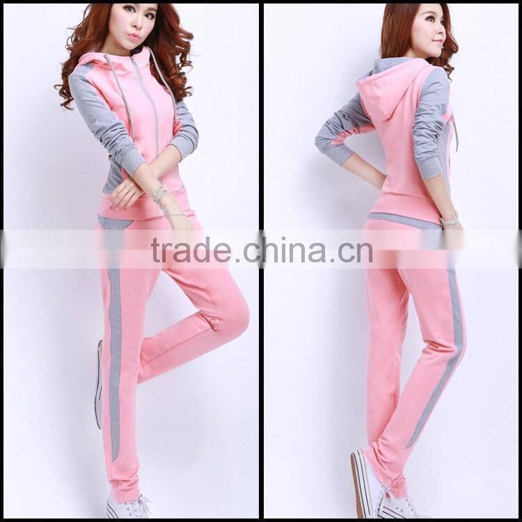 Wholesale 2016 Winter Tracksuit Women Clothing Hoodies Set Letter Print Casual Long Sleeve Sport Suit Costumes Sweatshirt+Pants