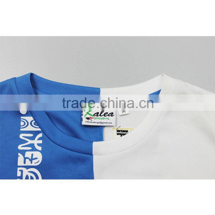 Shenzhen apperal wholesale fashion two tone couple t-shirt