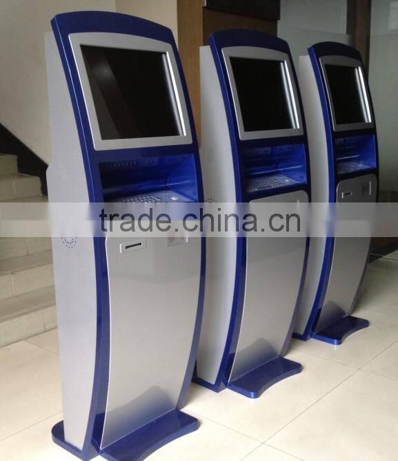 Cash Automated Payment Kiosk Bill Payment Machine with Bank Card Reader