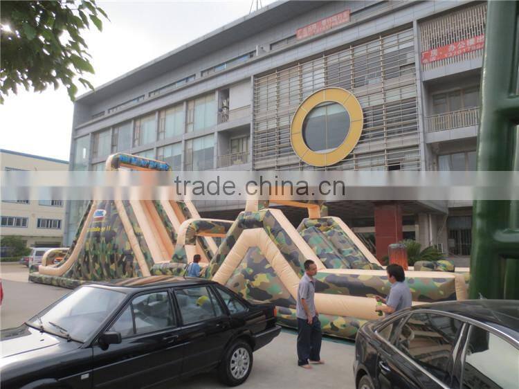 Super Long Military Adult Inflatable Obstacle Course for Sale