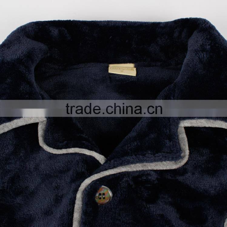 2015 mens winter thick warm sleeping suit / housecoat