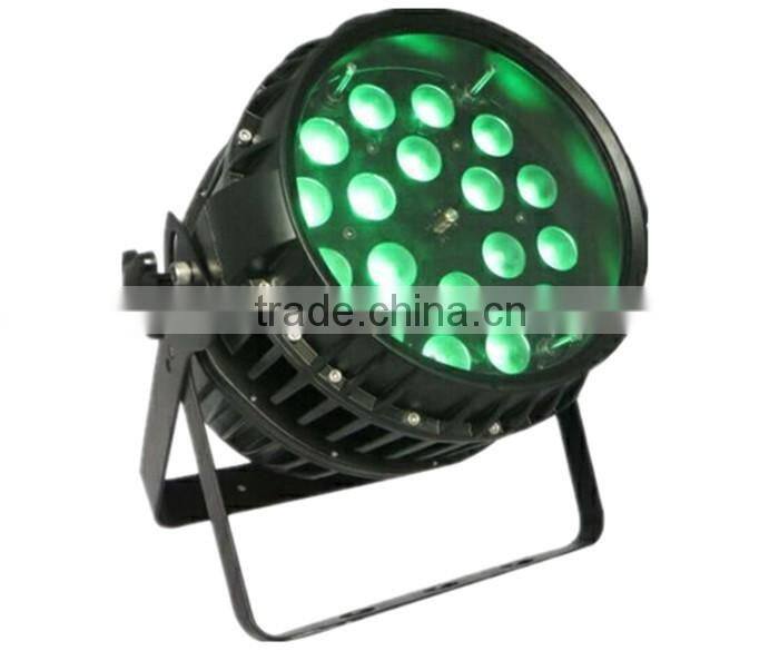 High power led par 64 RGBWA 5IN1 led stage par 18*15w led par light