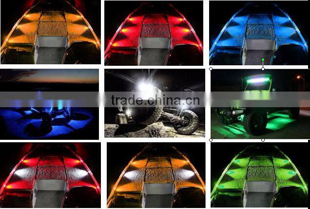 Decoration light for offroad Rock light colorful RGB boat led light