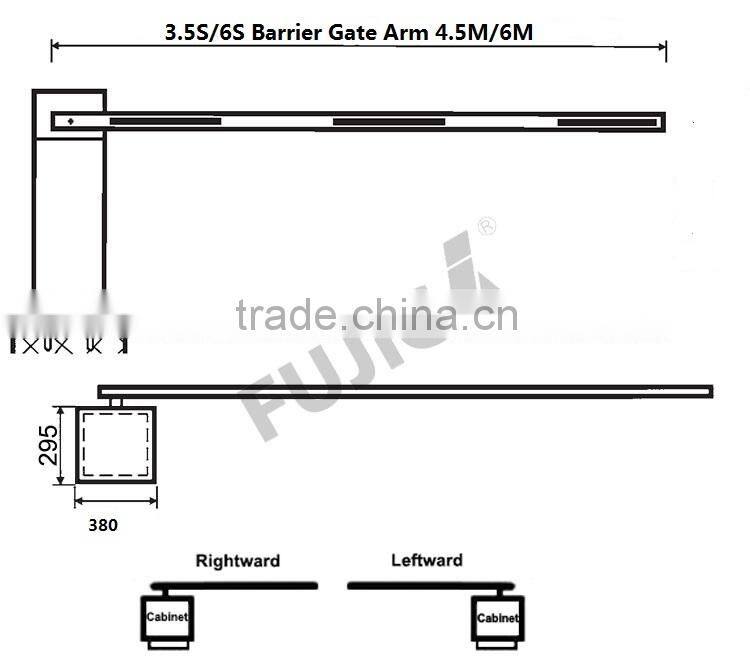 Straight FoldingTraffic parking barrier gates system