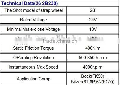 The clutch(26 2B230) for Bock(FK50),Bitzer(6T,6P,6N(FCY)) air compressor