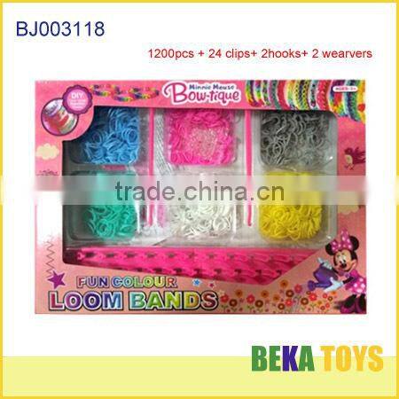 Hot rainbowe rubber band bracelet/diy crazy loom bands