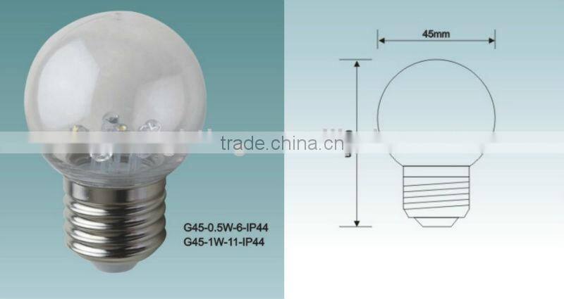 led light decoration E27 Bulb with 5mm LED Chip
