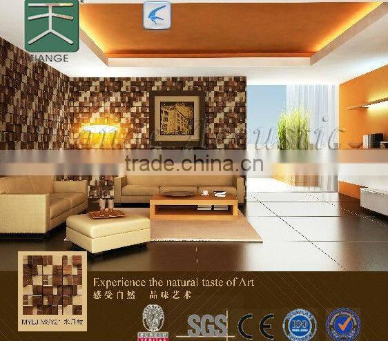 Red oak decorated board