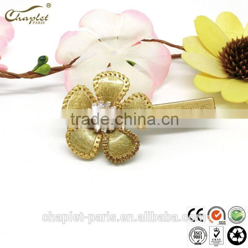 fancy girls colorful pearl flower hairgrip handmade cellulose acetate hair clip