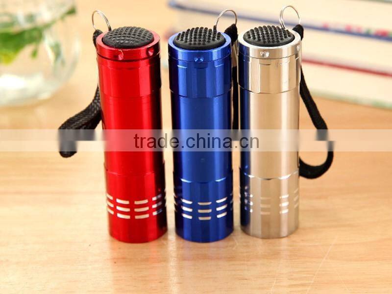 high quality LED mini flash light white led aluminum keychain torch