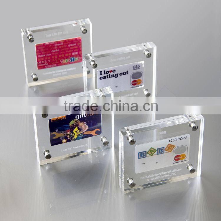 Acrylic block frame, acrylic pictures frame wholesale, acrylic 2 sided picture frame