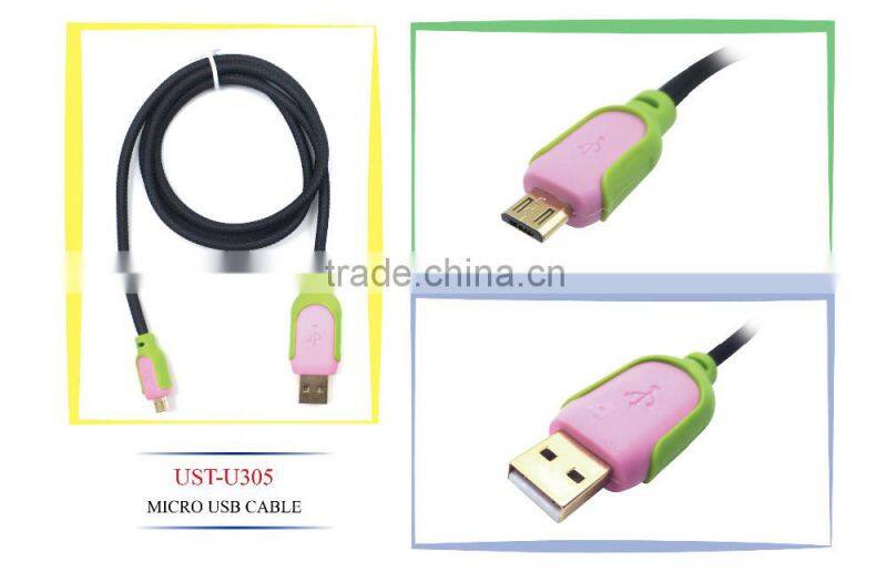 high quality mobile phone cables,steel braid usb 2.0 to micro usb cable charger and sync cable with retail box