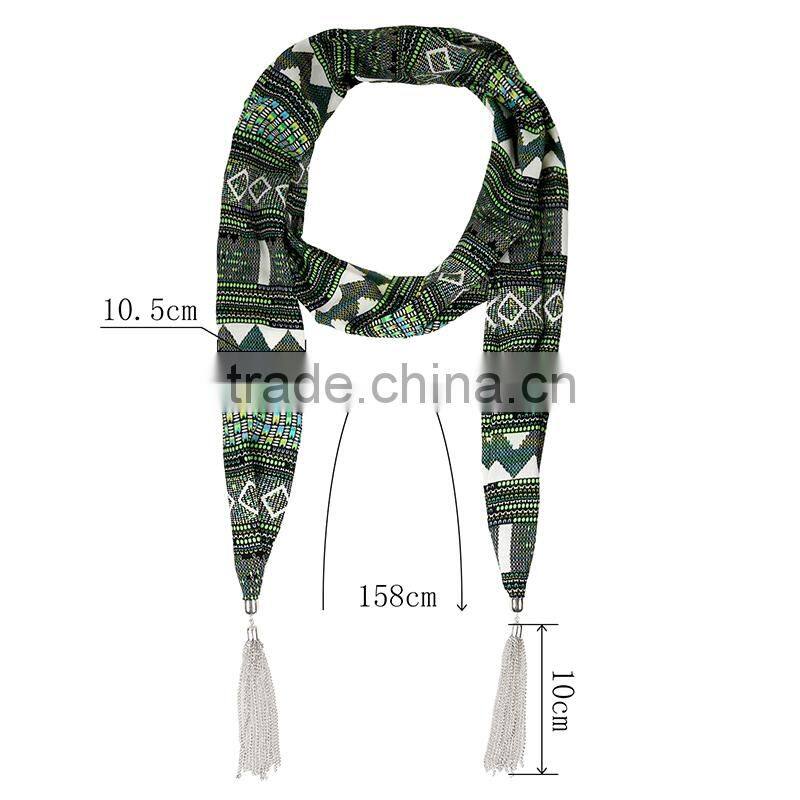 Top sale funny tetris printing scarf, Crumpled scarf