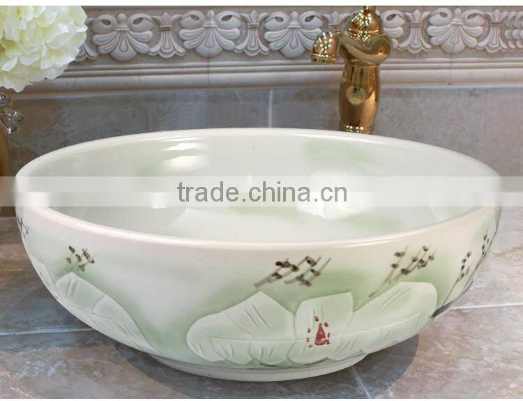 new style ceramic bathroom european style countertop basin