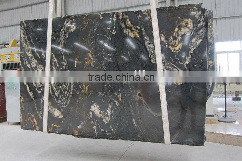 black cosmic granite tile