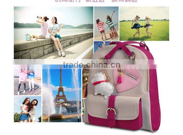 2015 sports School knapsack &high class student school bag for girls with new design and new models