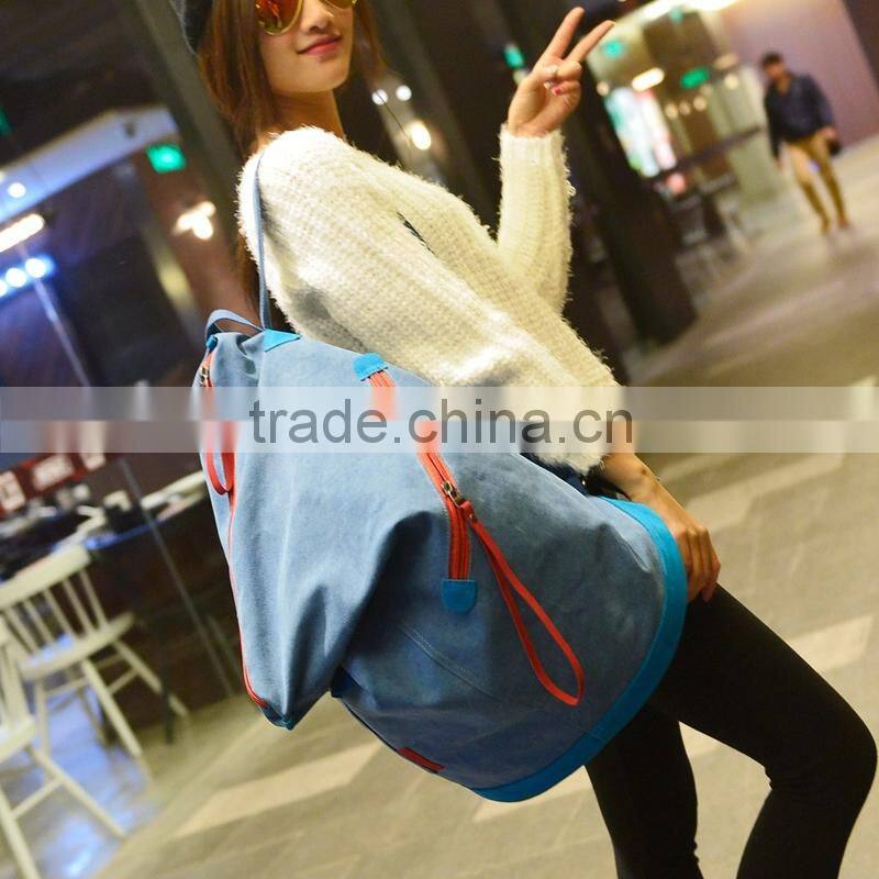 Promotional high quality canvas capacity outdoor backpack bag