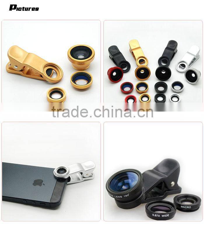 fisheye+macrol +wide angle lens mobile phone lens for iphone