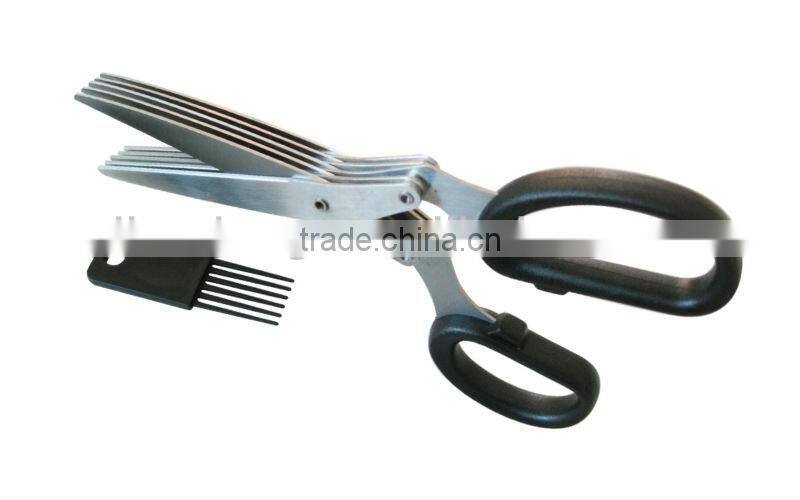 5 blades kitchen scissor for onion cutting
