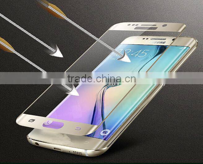 Full Protect Curved Tempered Glass Screen Protector For Samsung Galaxy S6 Edge