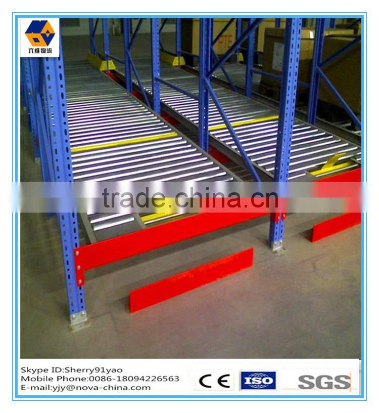Gravity Shelf Roller System for Warehouse Storage