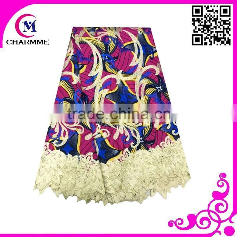 Latest top quality Wax lace WLA-82 Fashion design with cheap price Wax Lace
