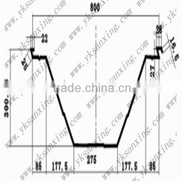 HYDRAULIC SX 1250-800 ACM Arch Roof Roll Forming Machine