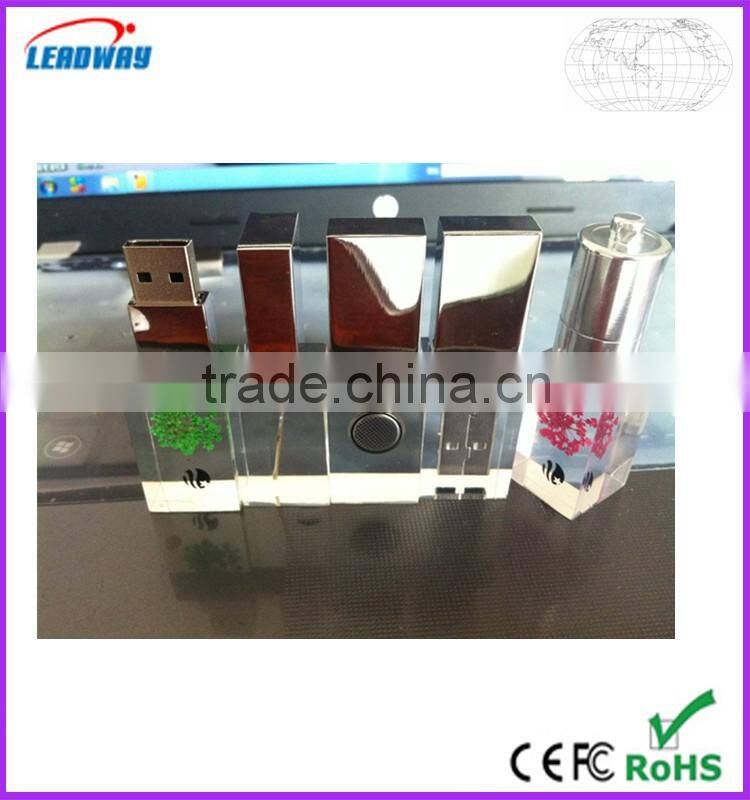 acylic emgrossed logo usb flash drive stock usb stick
