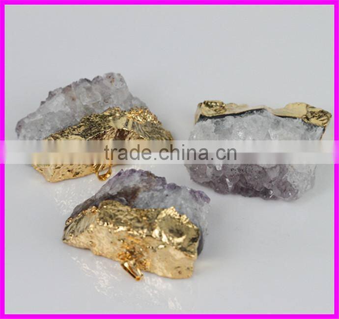 KJL-BD5057 Crazy HOT ! Natural drusy druzy agate pendant