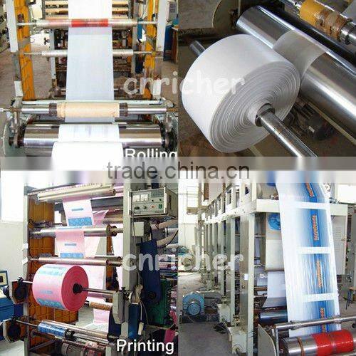 Plastic Clear Perforated Flower Wrapping Sleeve Bag/ opp plastic packaging flower sleeve bag