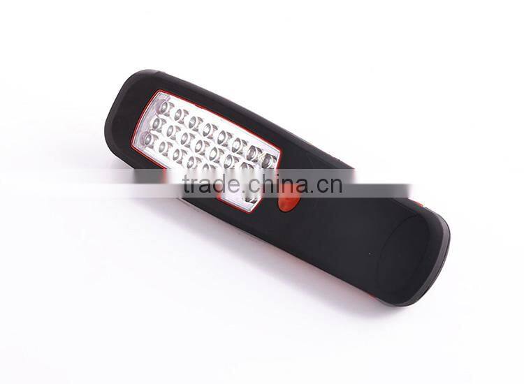 dry battery plastic hanging magnet 24LED Multifunctional LED Work Light