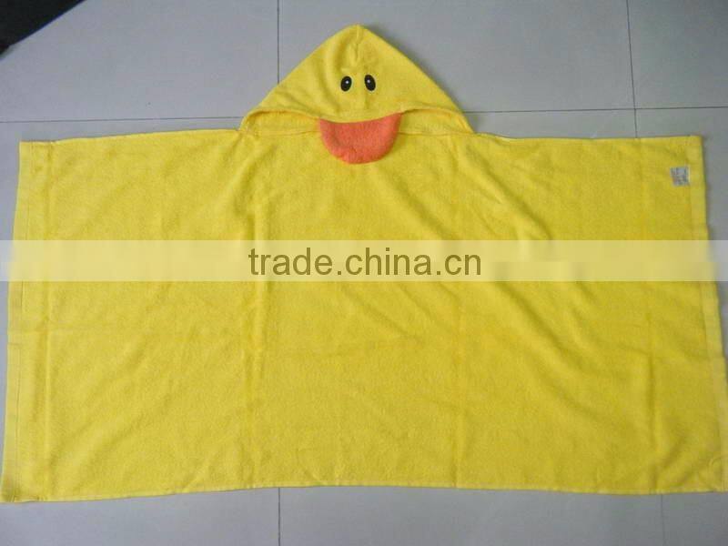 100% Cotton children bath towel beach towel hooded towel